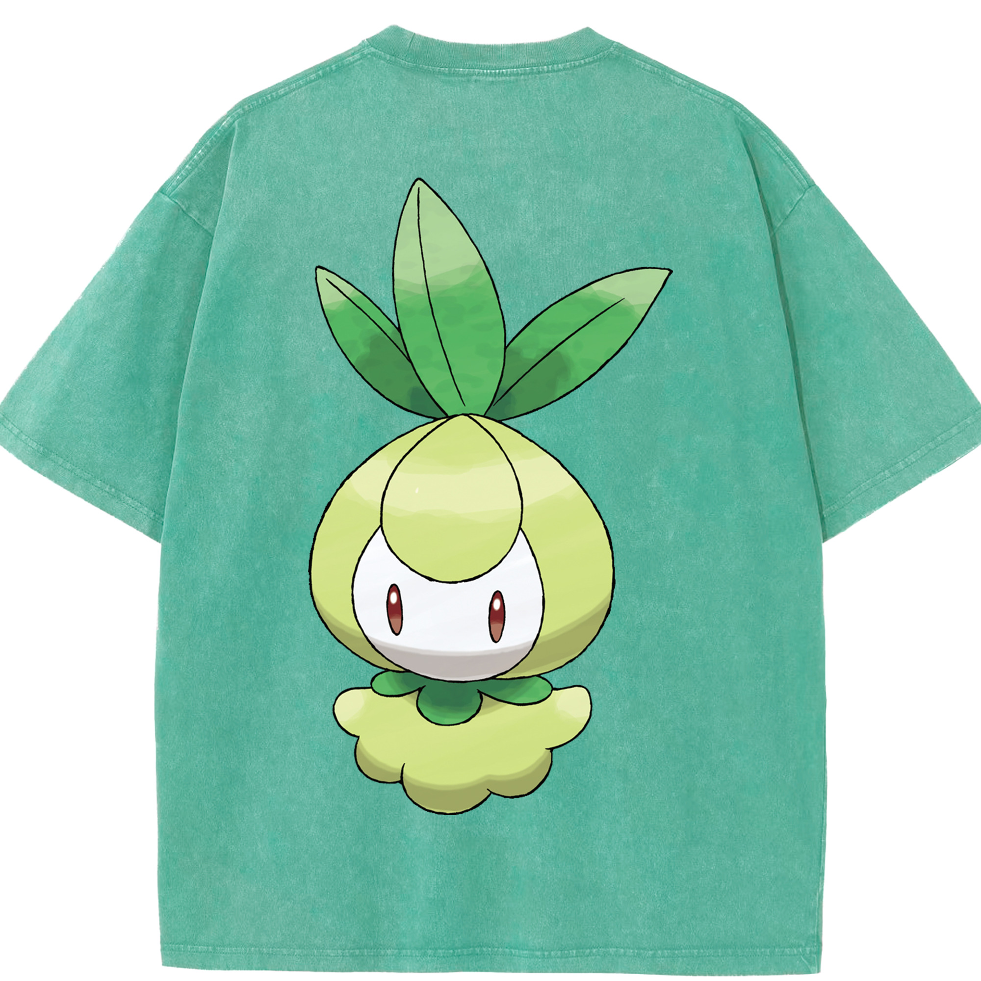（画像用） ポケットモンスター Pokémon 綿100% ヴィンテージ風 半袖Tシャツ（背面プリント）